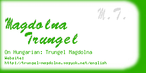 magdolna trungel business card